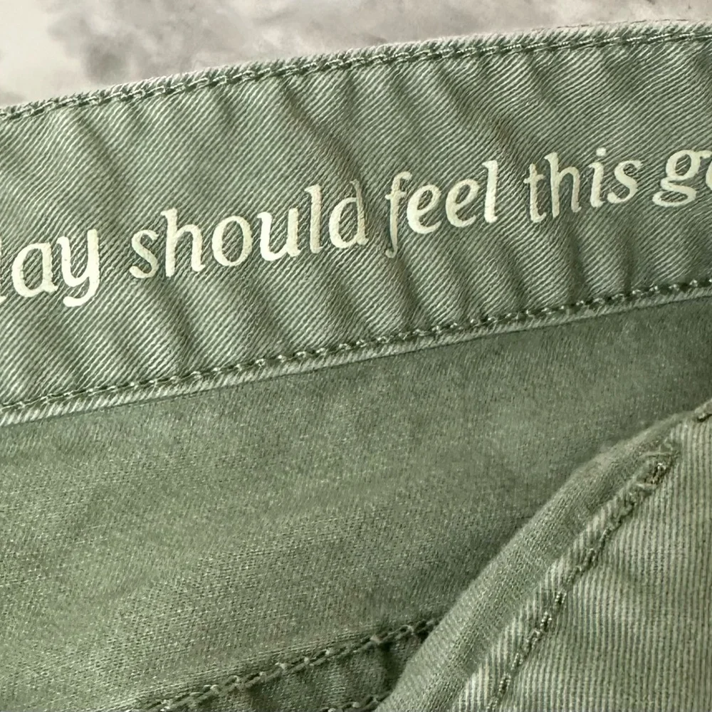 Vineyard Vines Mini  size 4 Green Belted Mini Cotton Stretch Safari skirt